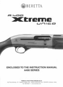 Beretta A400 Xtreme Optifade KO Instruction Manual